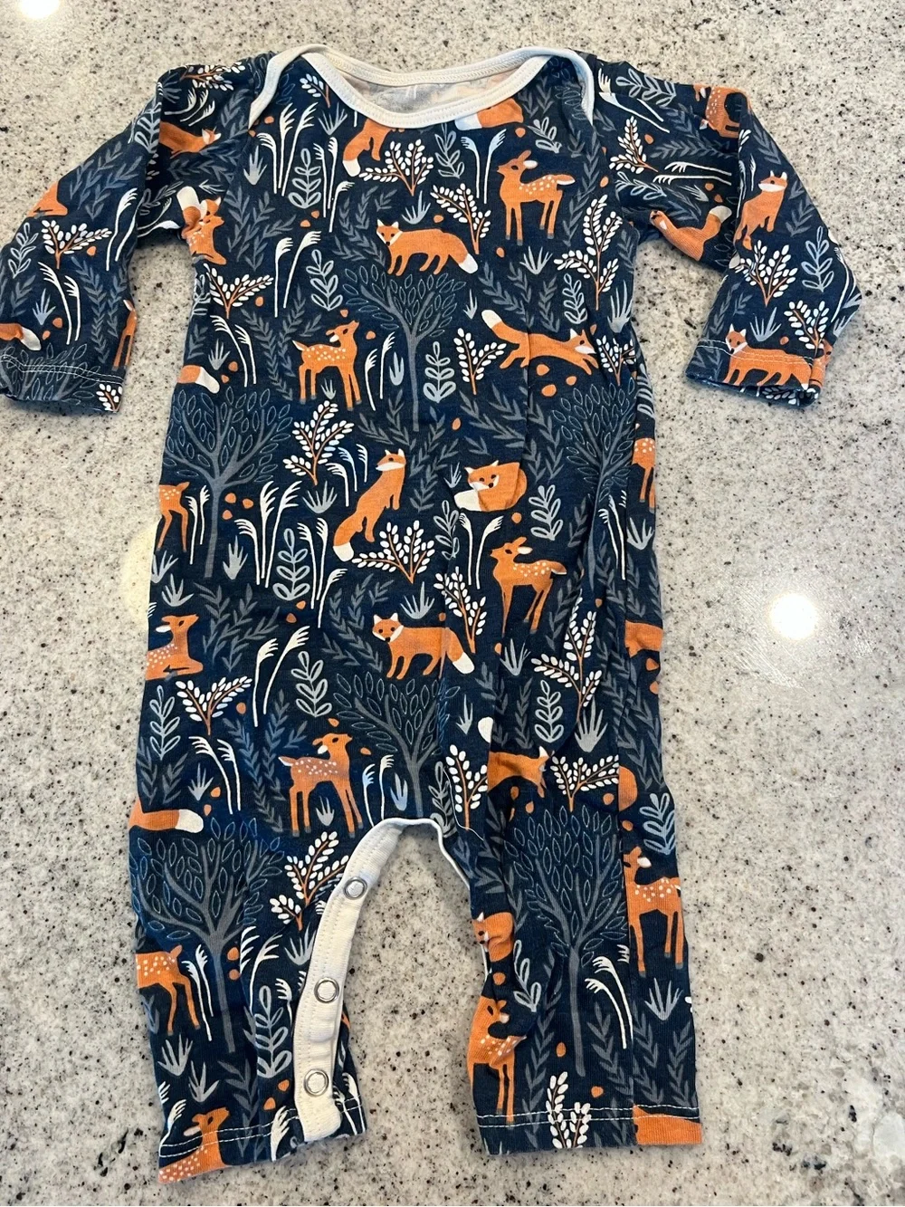 Winter Water Factory romper outfit baby 3 months organic cotton